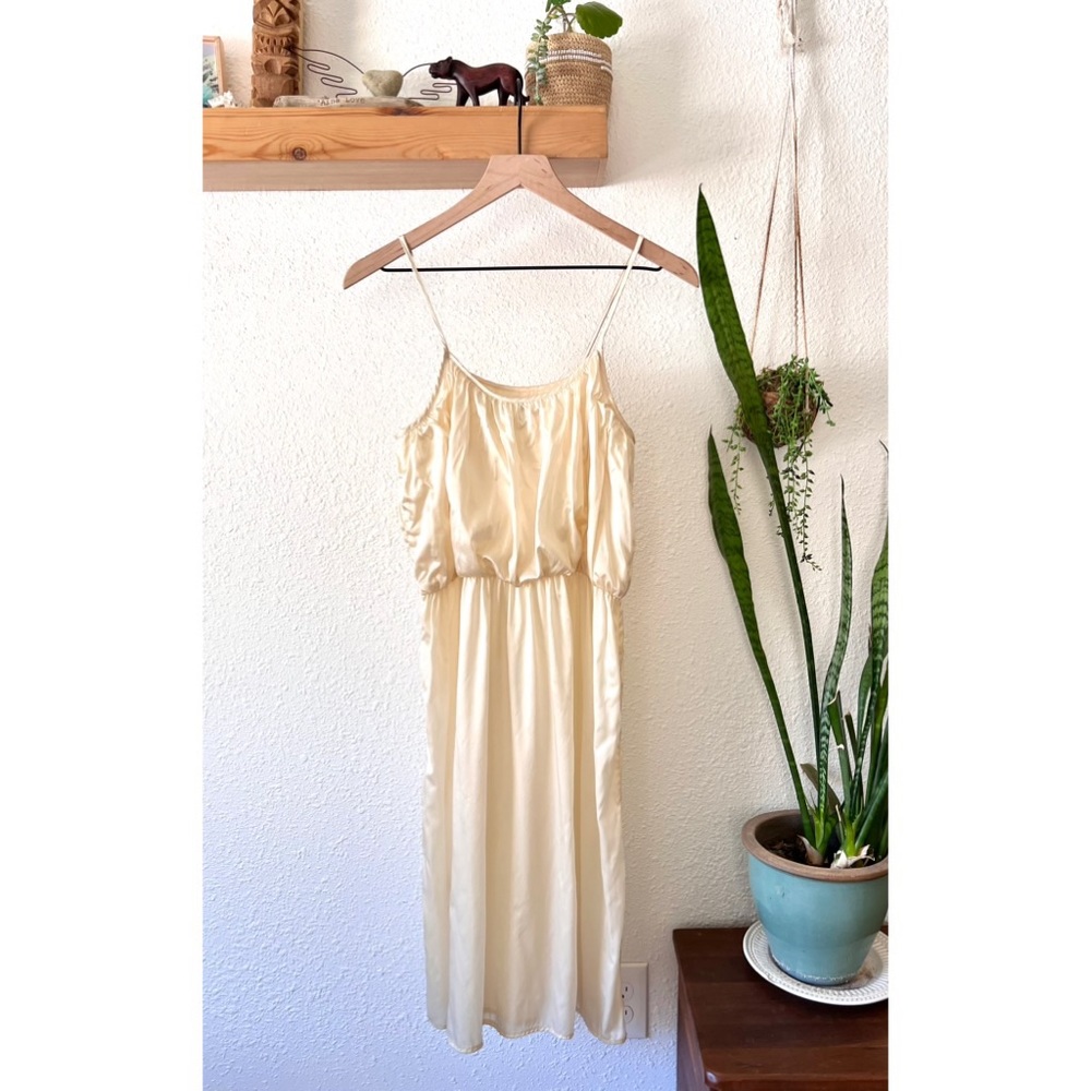 Ulla Johnson cream colored silk dress